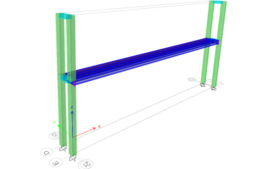 Modern building with triangular design